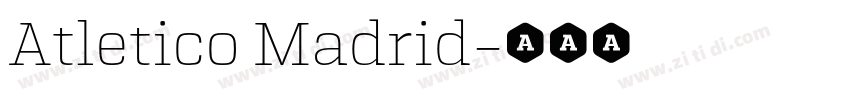 Atletico Madrid字体转换